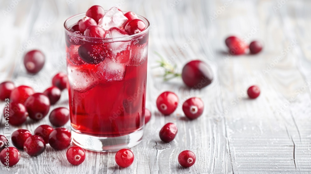 Cranberry Drink with Ice Cranberry Drink with Ice