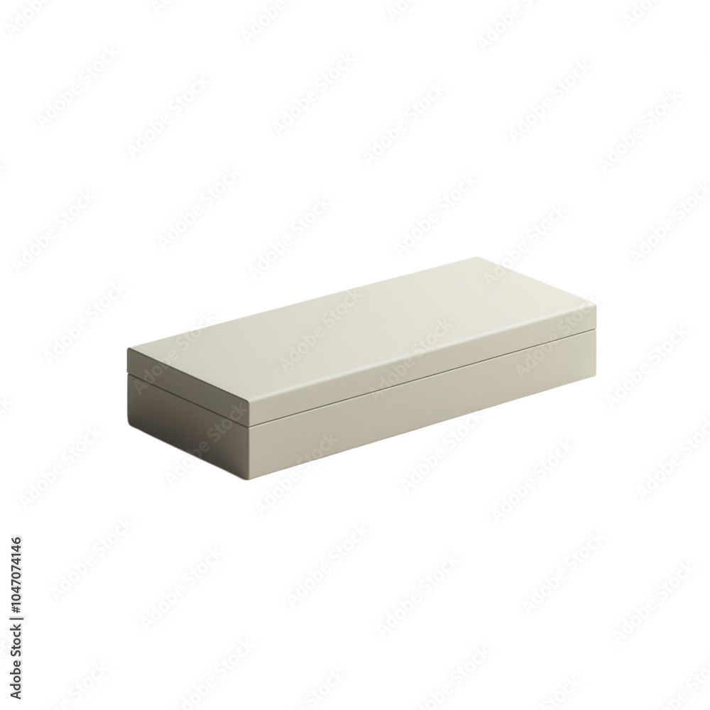 Fototapeta premium A simple, elegant rectangular box against a black background, showcasing minimalist design and subtle sophistication.