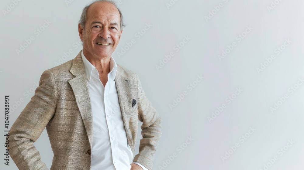 Smiling Senior Man in a Suit Smiling Senior Man in a Suit