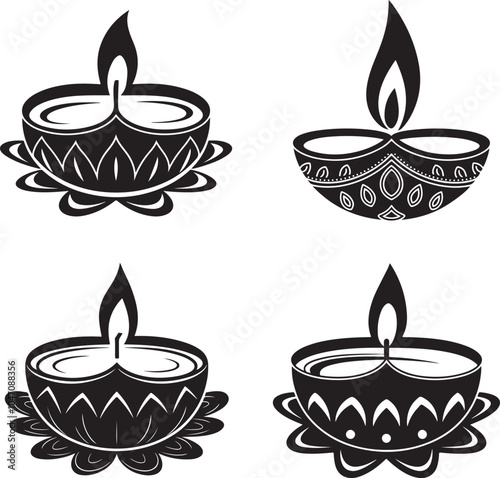 Dewali Light Vector Graphic Set