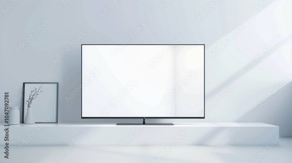 Modern Television in a Minimalist Setting Modern Television in a Minimalist Setting