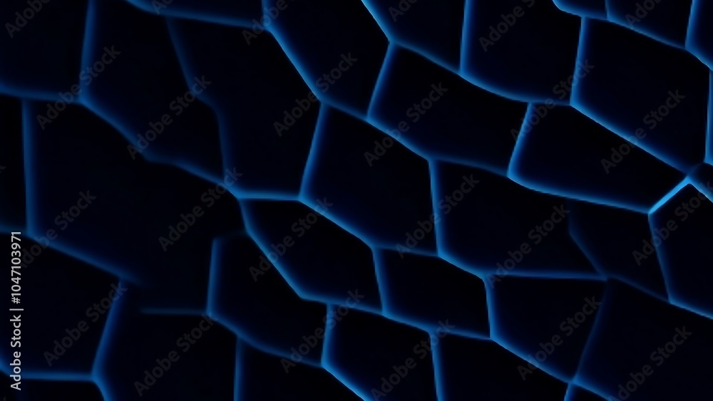 Obraz premium Abstract Dark Blue Geometric Pattern