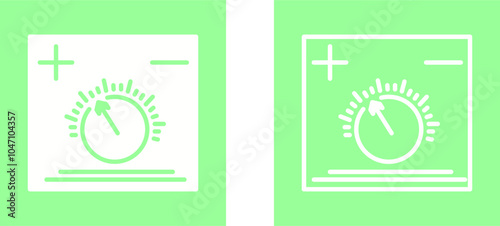 Temperature Knob Vector Icon