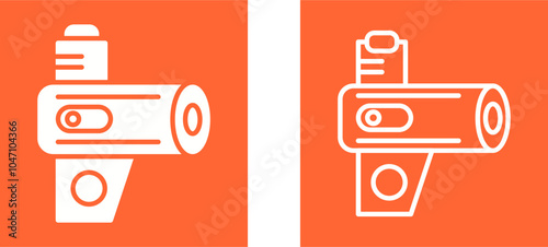 Portable Forced Air Heat Vector Icon