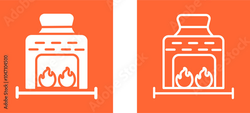 Coal Furnace Vector Icon