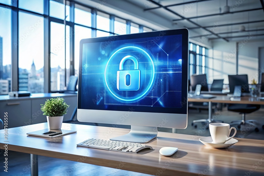 Fototapeta premium Essential Computer Security Measures for Protecting Digital Data and Devices