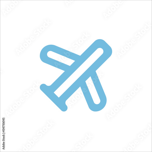 Flight mode icon button vector logo art illustration.eps