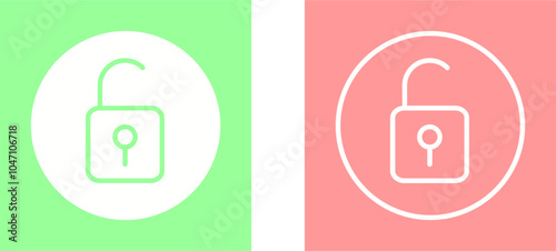 Open Lock Vector Icon