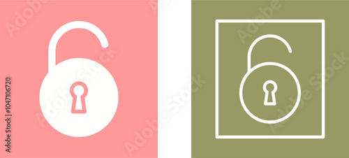 Open Lock Vector Icon