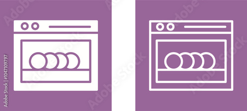 Dishwasher Vector Icon