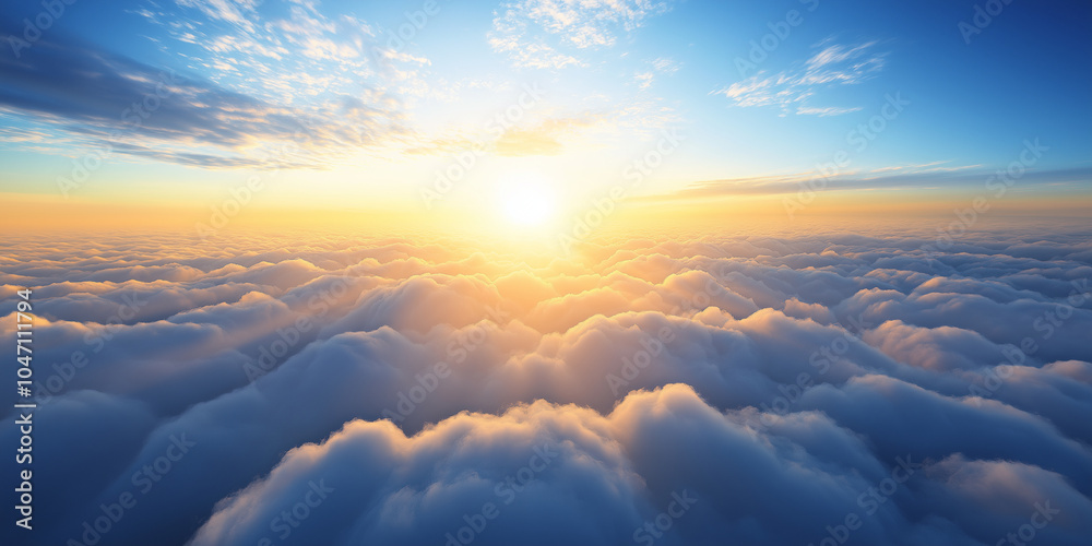 Fototapeta premium beautiful sky and clouds at sunset