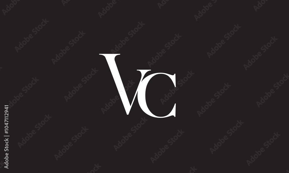 VC, CV, C, V Abstract Letters Logo Monogram VC, CV, C, V Abstract Letters Logo Monogram