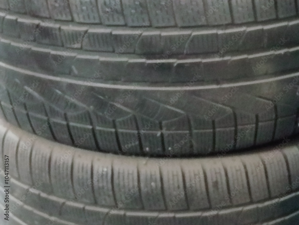 stack of old tires