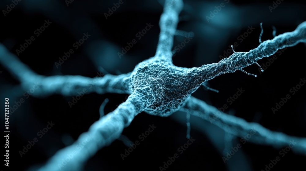 Abstract Neuron Cell Biology Research Science Medical Illustration Abstract Neuron Cell Biology Research Science Medical Illustration