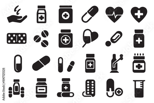 Medical icon set collection 