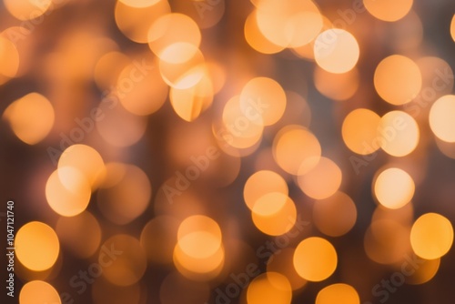 Warm and cozy holiday lights bokeh background