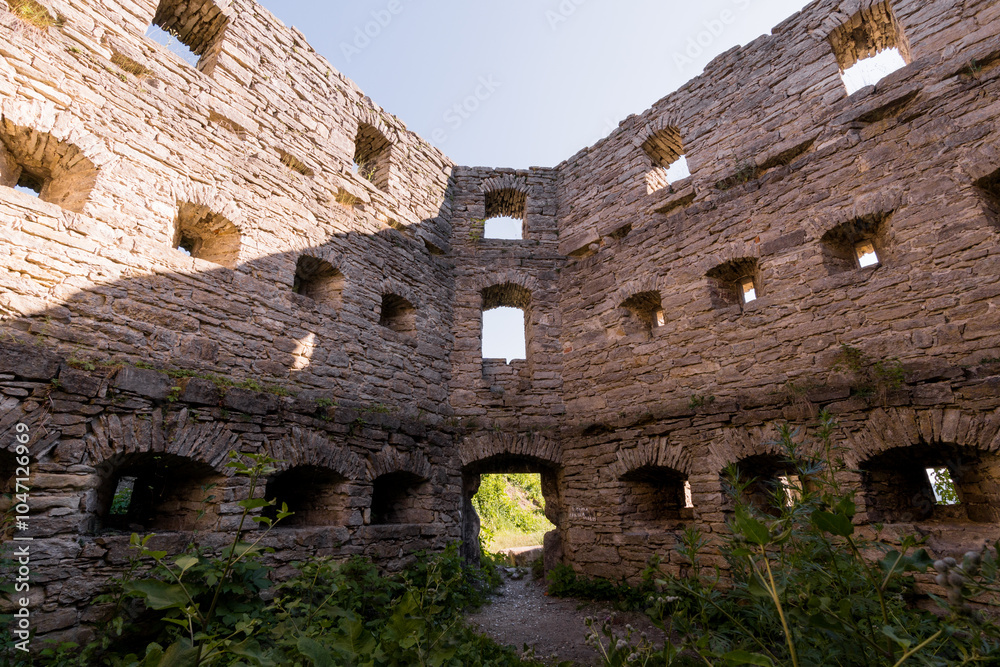 Ruins of an Ancient Stone Structure Bathed in Warm Sunlight Ruins of an Ancient Stone Structure Bathed in Warm Sunlight