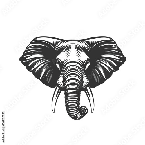 Wallpaper Mural Elegant Elephant Head Vector Logo Design Template Torontodigital.ca