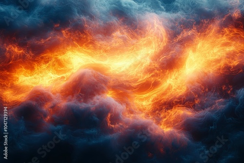 Abstract Flame and Smoke Texture