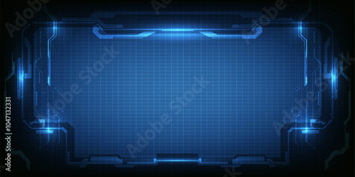 Abstract technology background. Futuristic digital space technology concept.	