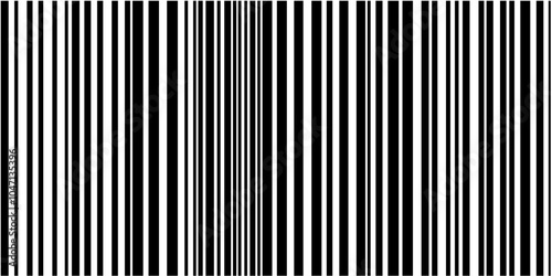 Black and white abstract design of barcode-like lines photo