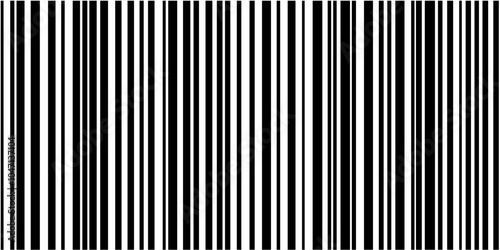 Minimalist barcode pattern featuring alternating line thickness