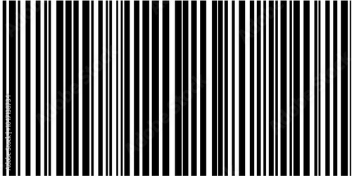 Simple black and white barcode-inspired vector artwork photo