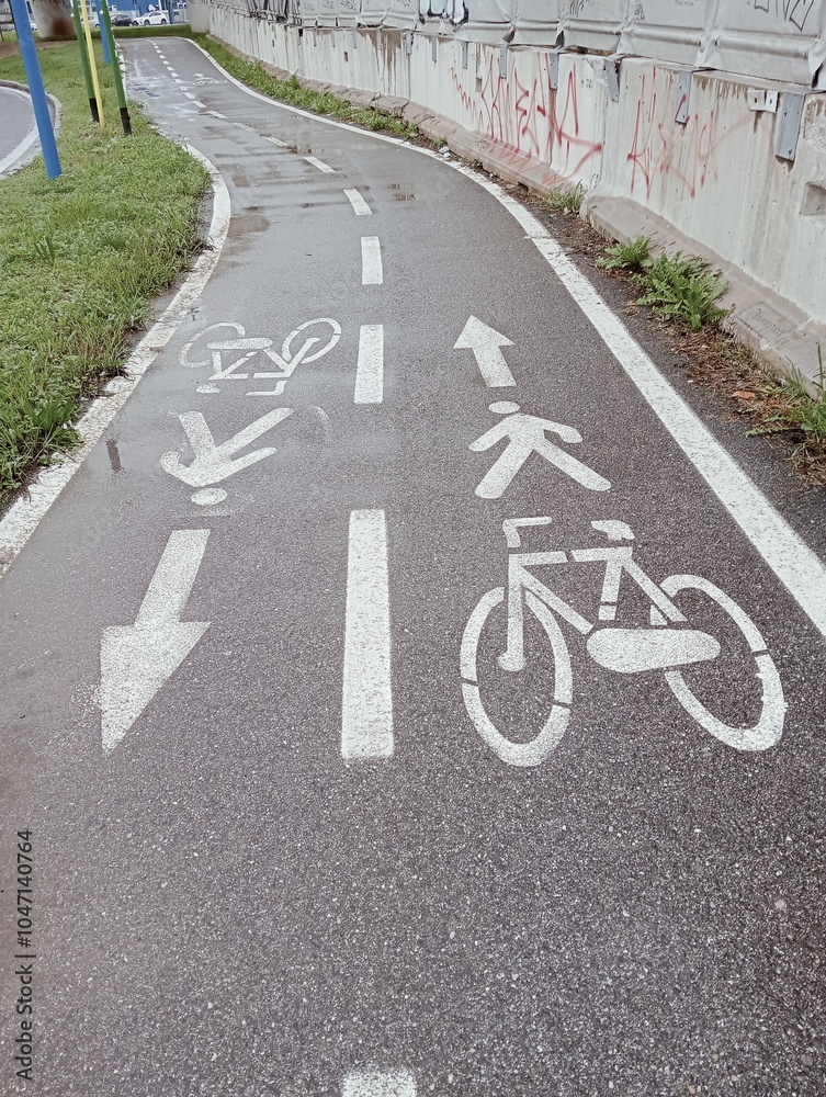 bicycle lane sign