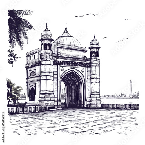Majestic Gateway of India and Taj Mahal Palace Hotel