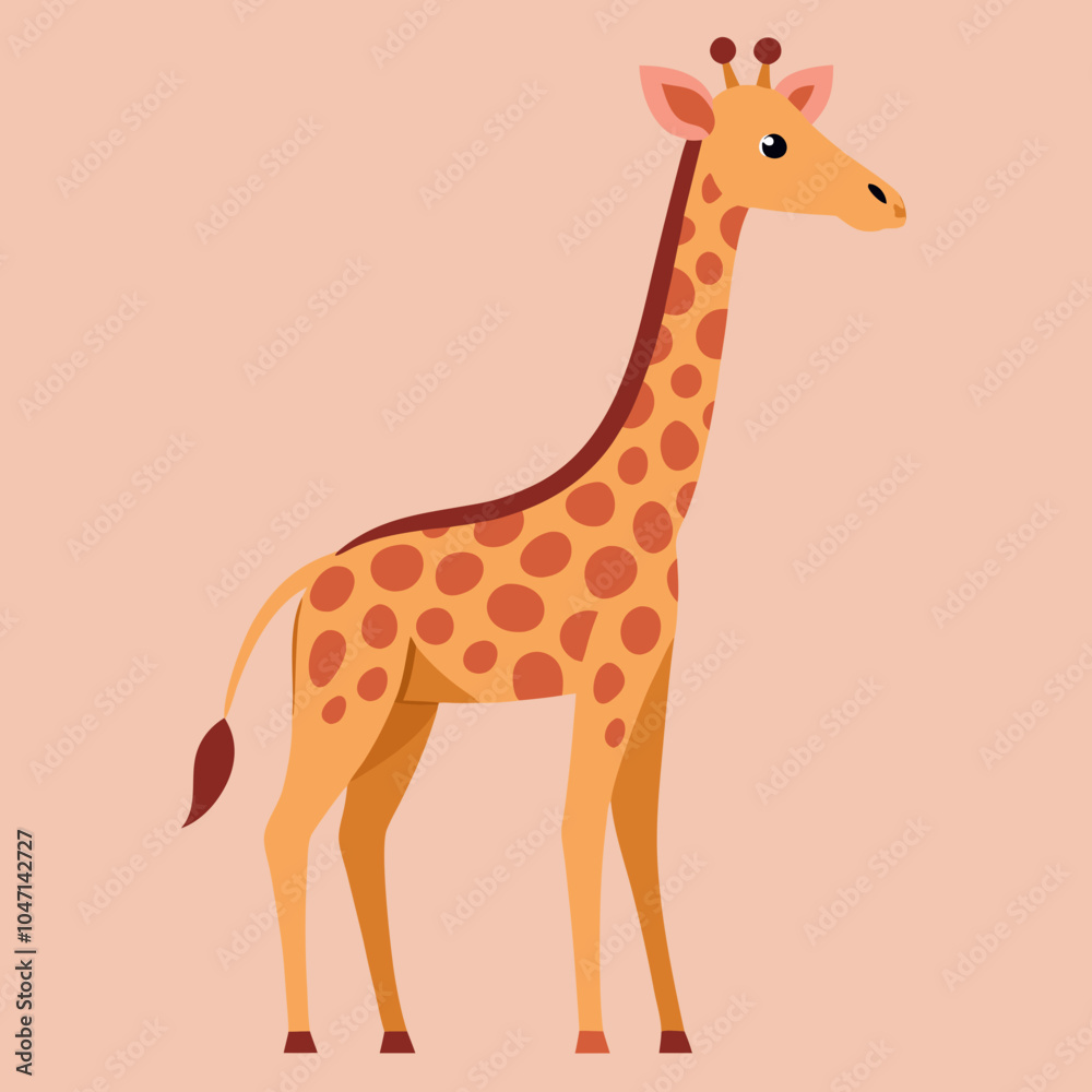 Obraz premium giraffe cartoon illustration