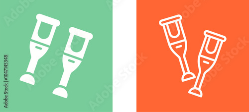 Crutches Vector Icon