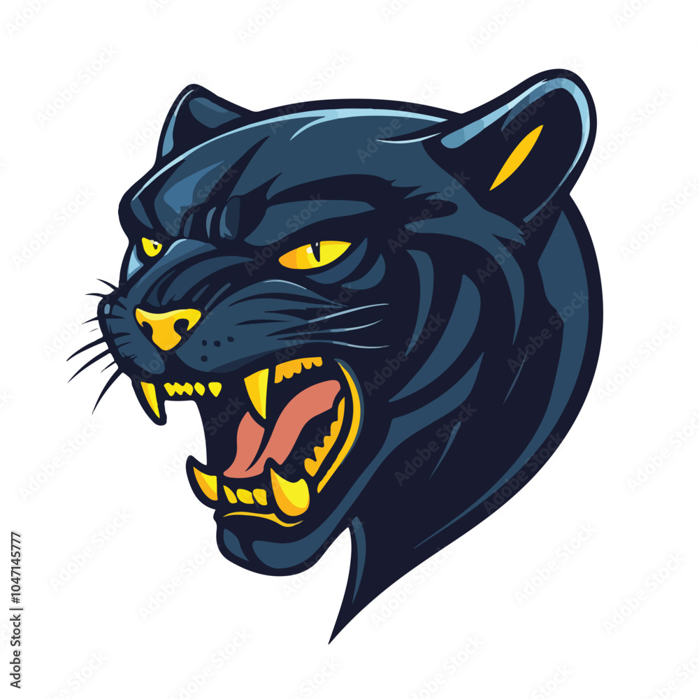 Fototapeta premium Sleek Panther Logo Design Template with Vector Illustration