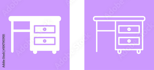 Table with Drawers I Vector Icon