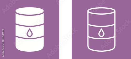 Oil Barrel Vector Icon