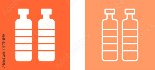 Bottle in Water Vector Icon