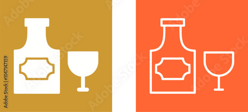 Bottle of Rum Vector Icon
