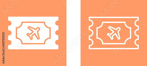 Plane Tickets Vector Icon