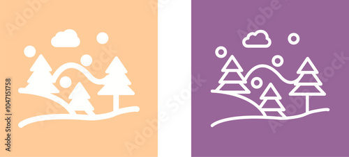 Snow Fall Vector Icon