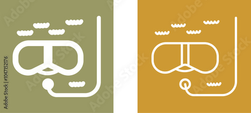 Snorkeling Vector Icon