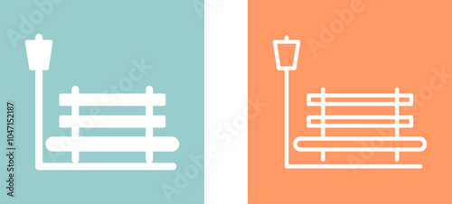 Relaxation Bench Vector Icon