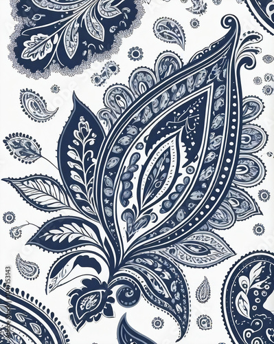 paisley floral wallpaper photo