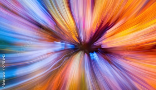 Vibrant abstract explosion of colors