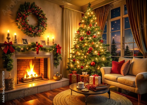 One Week Until Christmas: Festive Decorations and Holiday Cheer in a Cozy Setting