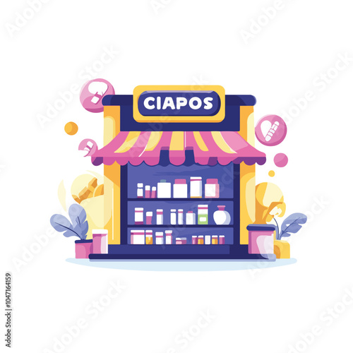 Modern Pharmacy Vector Logo Design Template for Branding and Marketing