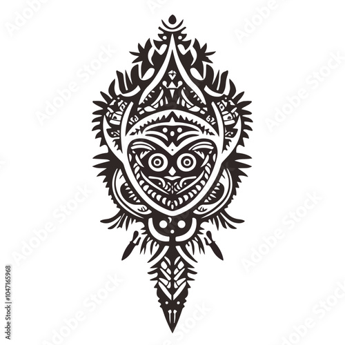 Polynesian Tattoo Ornament Design Vector