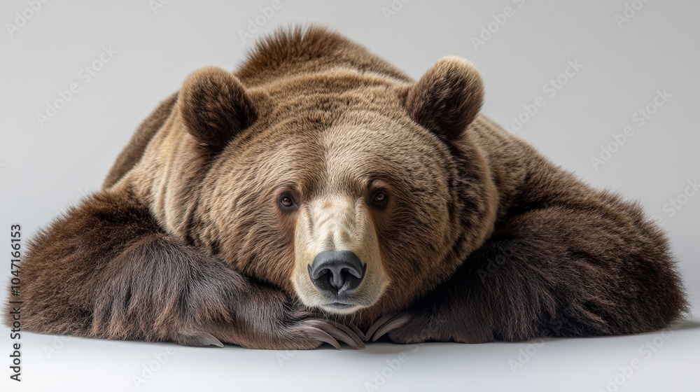 Obraz premium Bear Resting and Exploring Its Surroundings