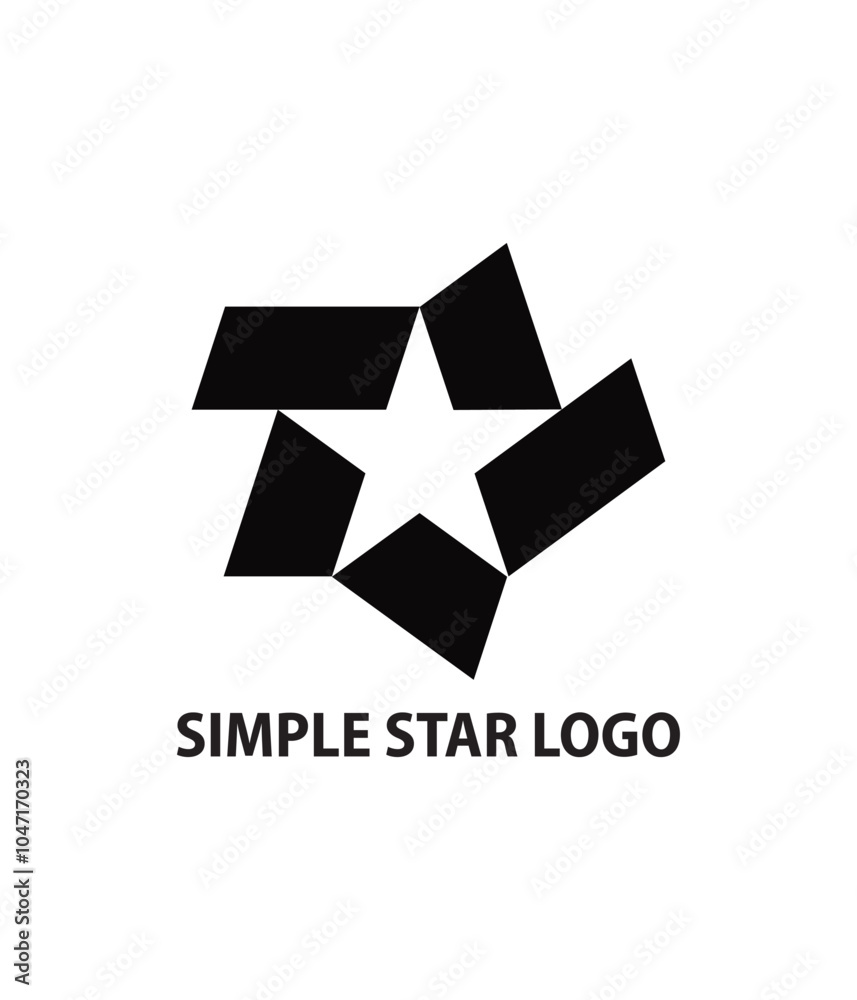 Obraz premium simple star logo