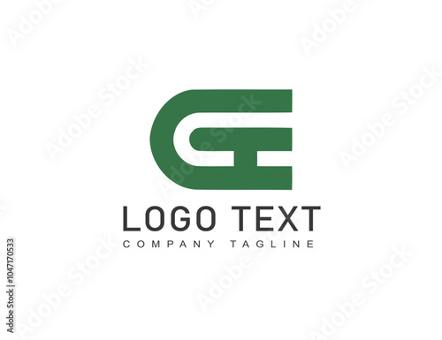 Colorful h letter vector logo design 