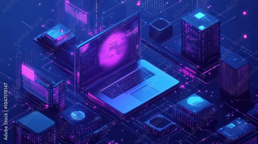 Automation and optimisation concept. Robotic process automation of business workflows. Automation and optimisation concept. Robotic process automation of business workflows.