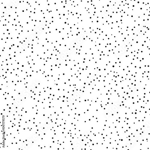 Seamless Hand Drawn Irregular Tiny Polka Dot Pattern
